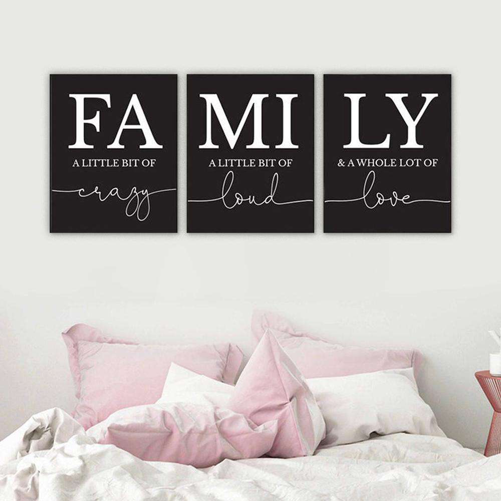 FAMILY Canvas Art Set I 06-3 Pieces