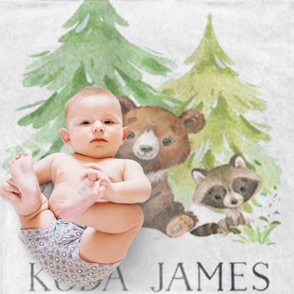 Personalized Baby Blankets, Baby animal Name Blankets, Baby Boy Blankets, Baby boy Blankets, Toddler Blanket, animal Nursery Decor