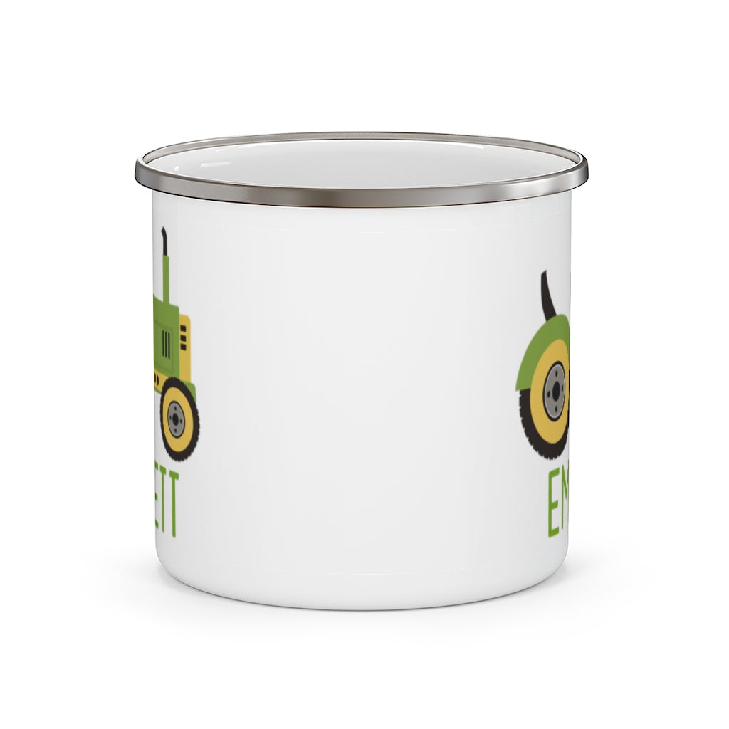 Custom Name Truck Children's Enamel Campfire Mug XXV